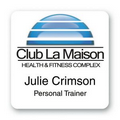 Rectangle Full Color Personalized Badge (FCP) 2x2"